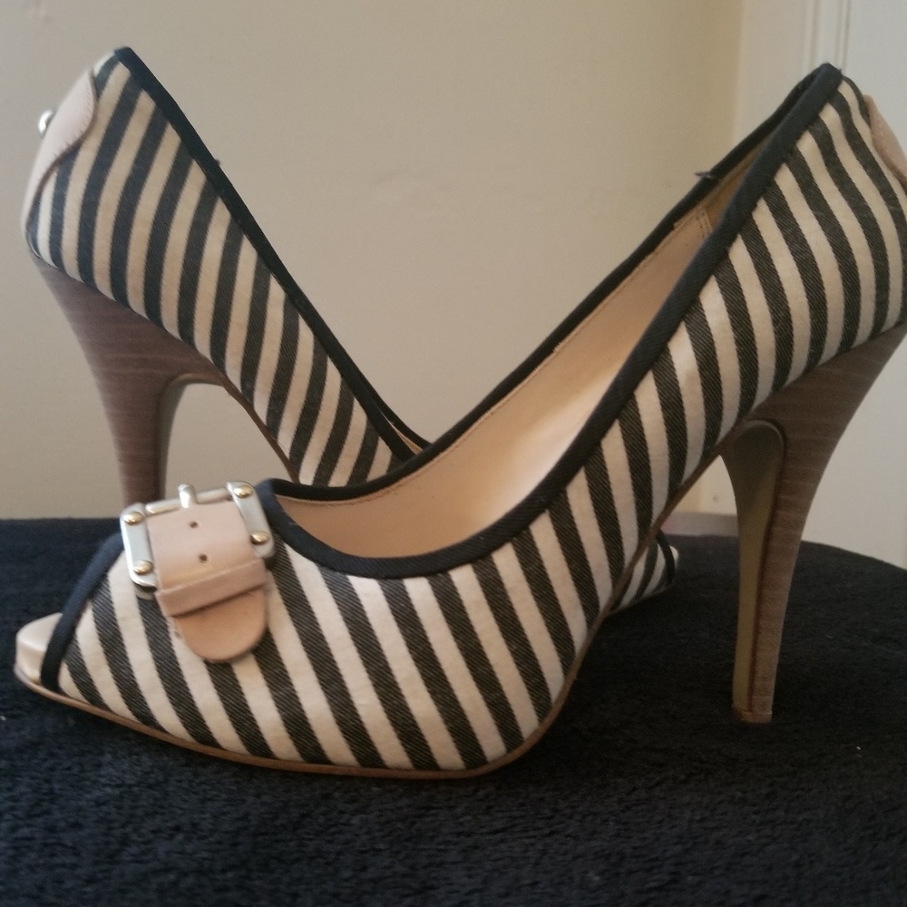 Black and tan heels
